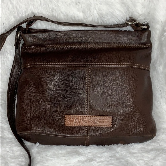 FOSSIL brown crossbody leather bag - Picture 2 of 8